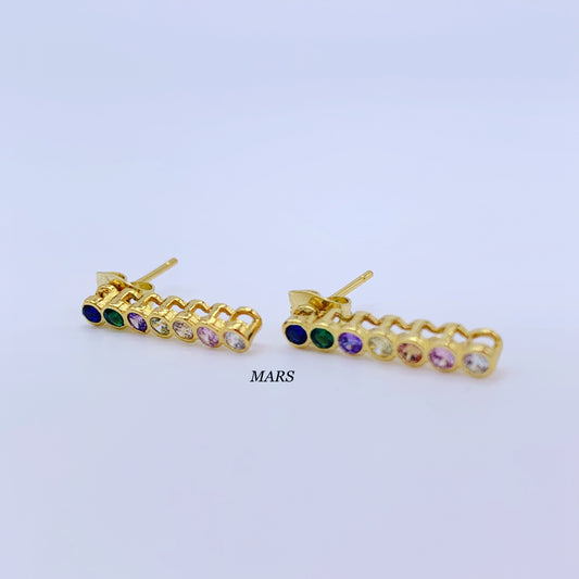 Rainbow studs