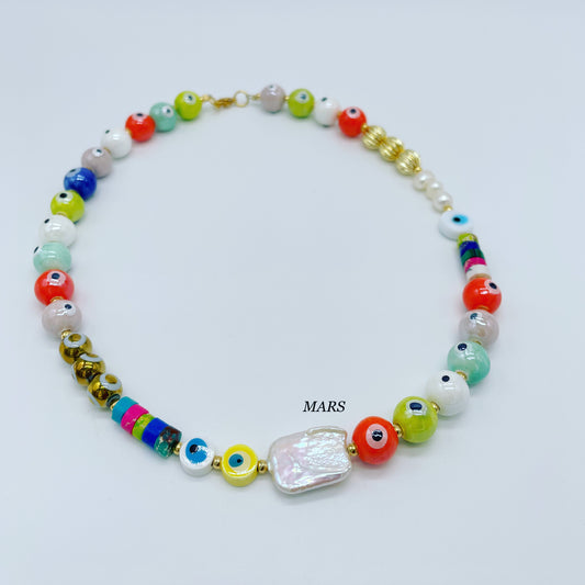 Circle Evil eye choker